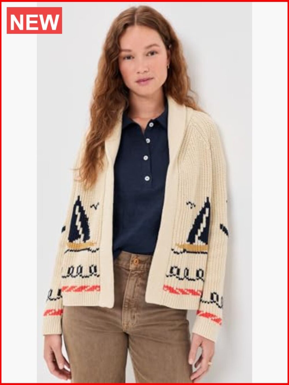 Heavyweight Cashmere Blend Shawl Collar Cardigan - Picture 2 of 6